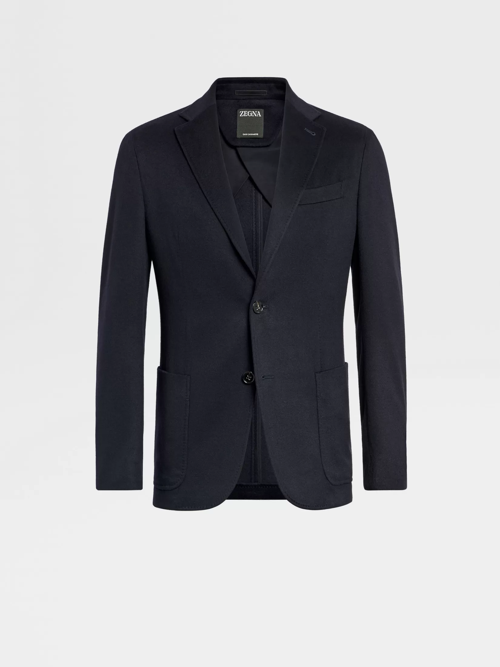 ZEGNA Blazers<Navy Blue Oasi Cashmere Shirt Jacket NavyBlue