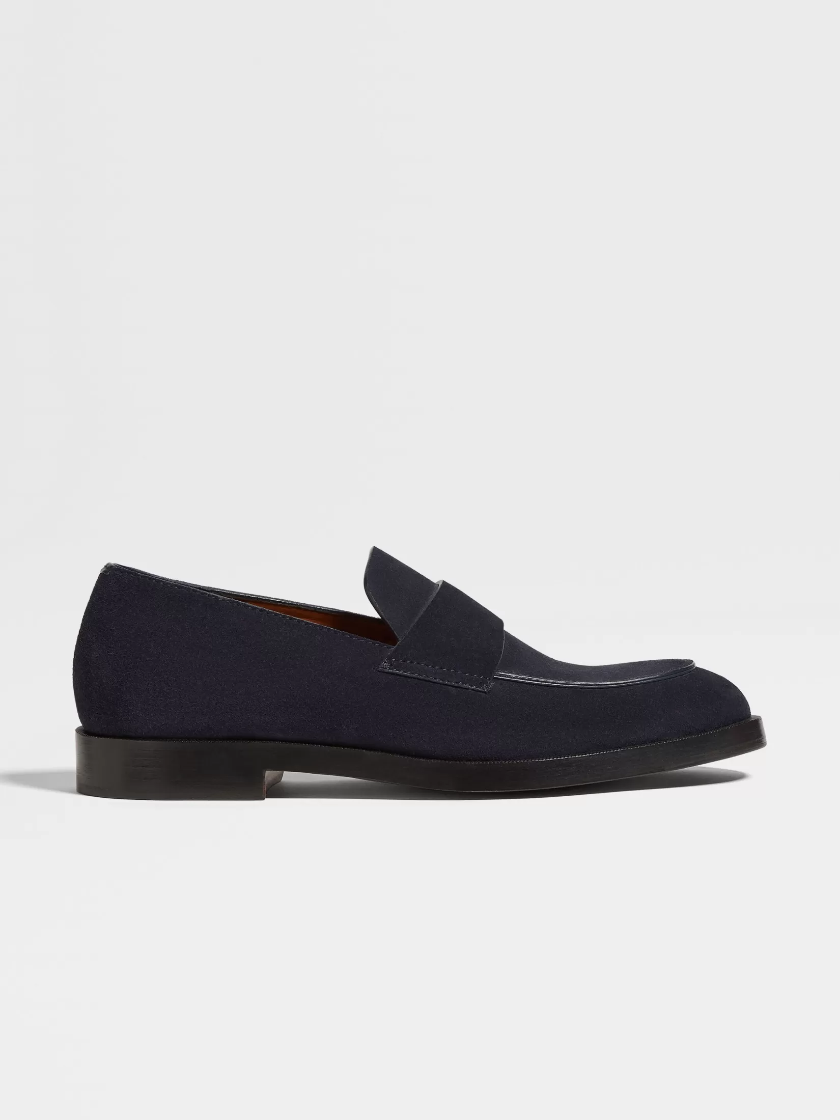 ZEGNA Loafers<Navy Blue Suede Torino Loafers NavyBlue