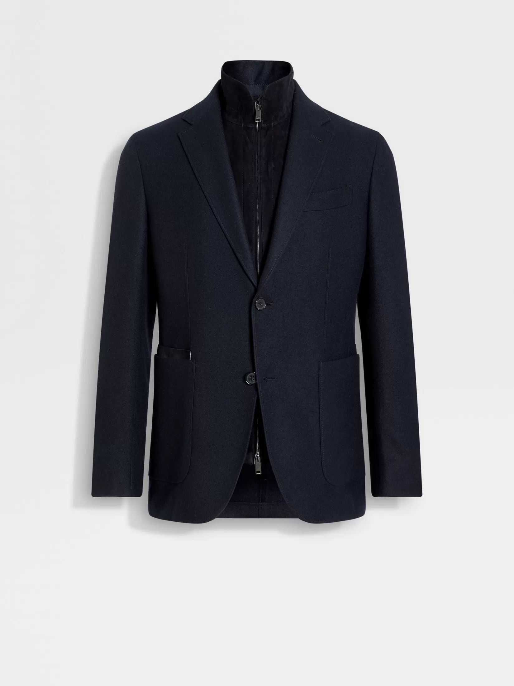 ZEGNA Blazers<Navy Blue Trofeo™ Cashmere Jacket NavyBlue