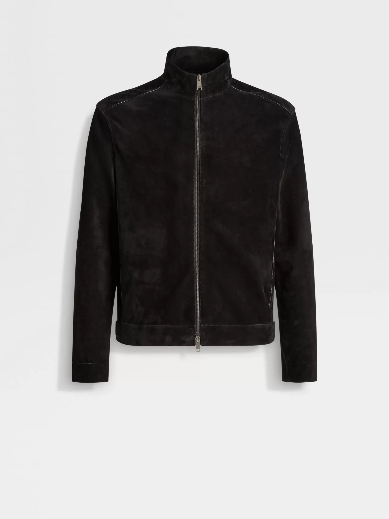 ZEGNA Jackets And Coats<Nubuck Blouson Black