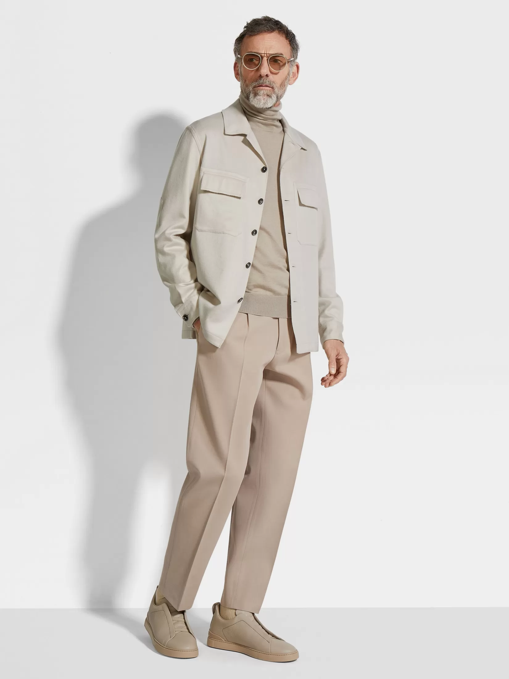 ZEGNA Overshirts And Chore Jackets<Oasi Cashmere Alba Overshirt White