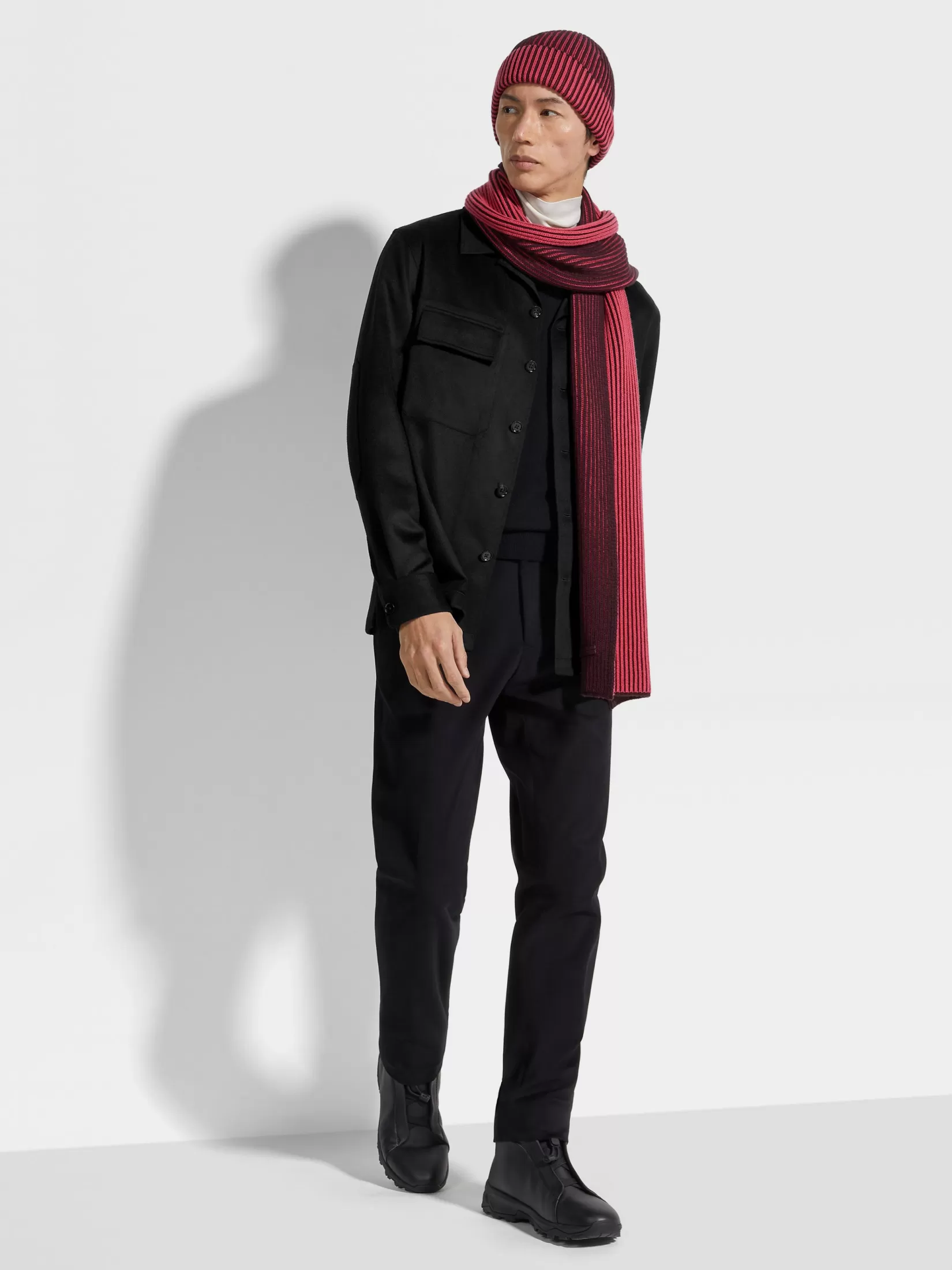 ZEGNA Travel In Style | Overshirts And Chore Jackets<Oasi Cashmere Alba Overshirt Black