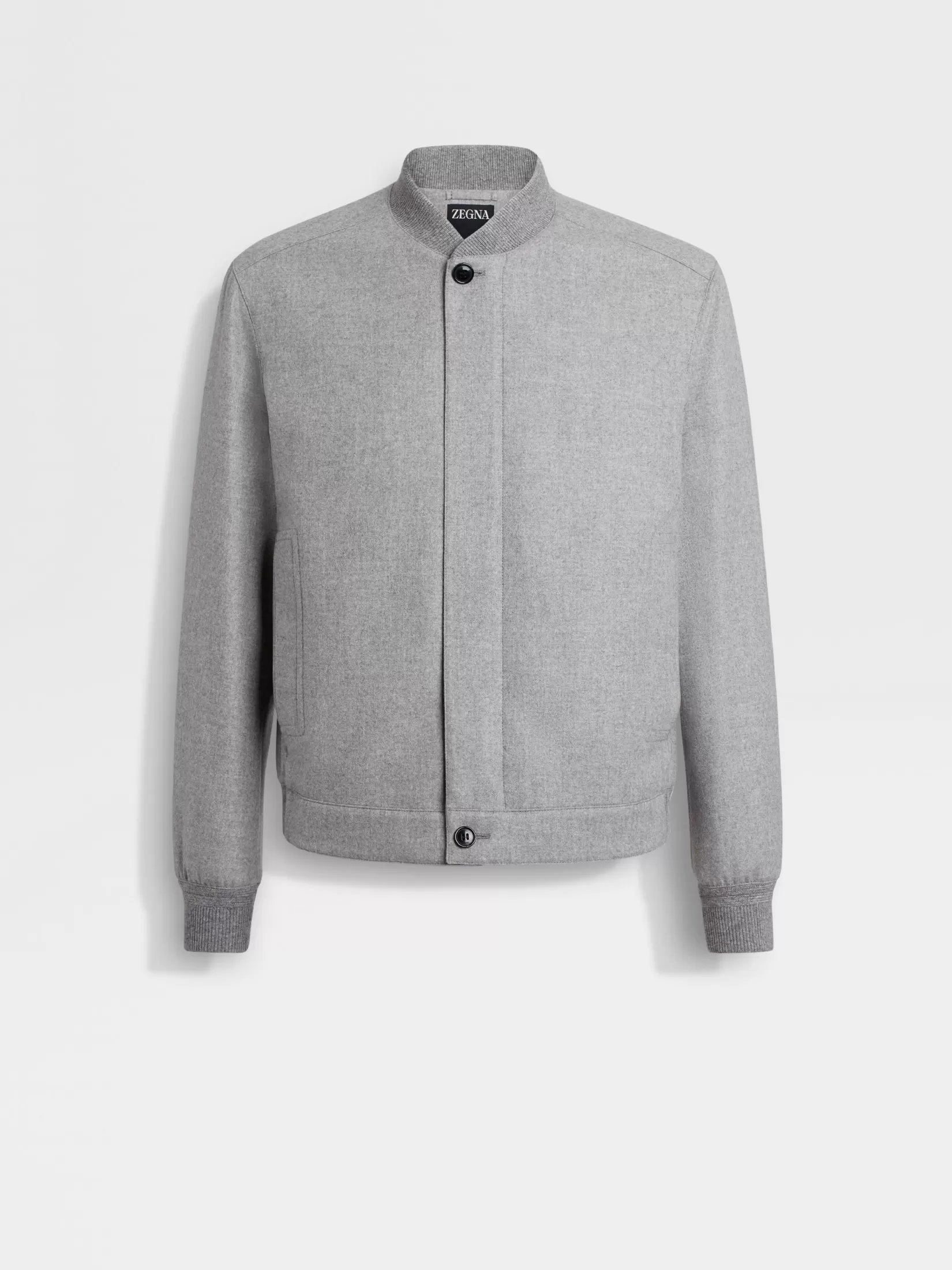 ZEGNA Jackets And Coats<Oasi Cashmere Elements Bomber GreyMélange