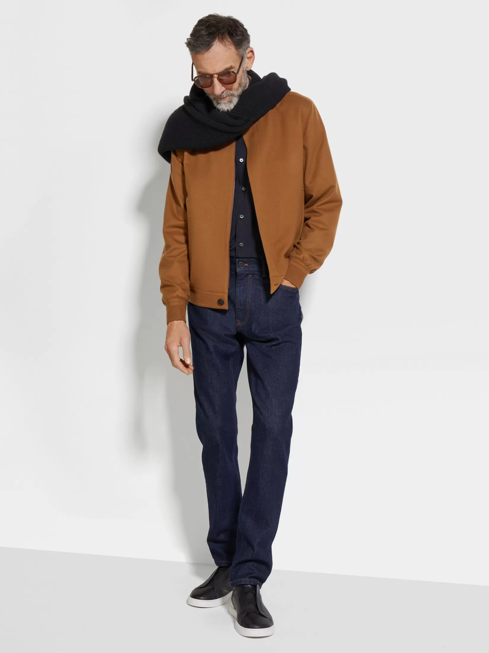 ZEGNA Jackets And Coats<Oasi Cashmere Elements Bomber DarkFoliage