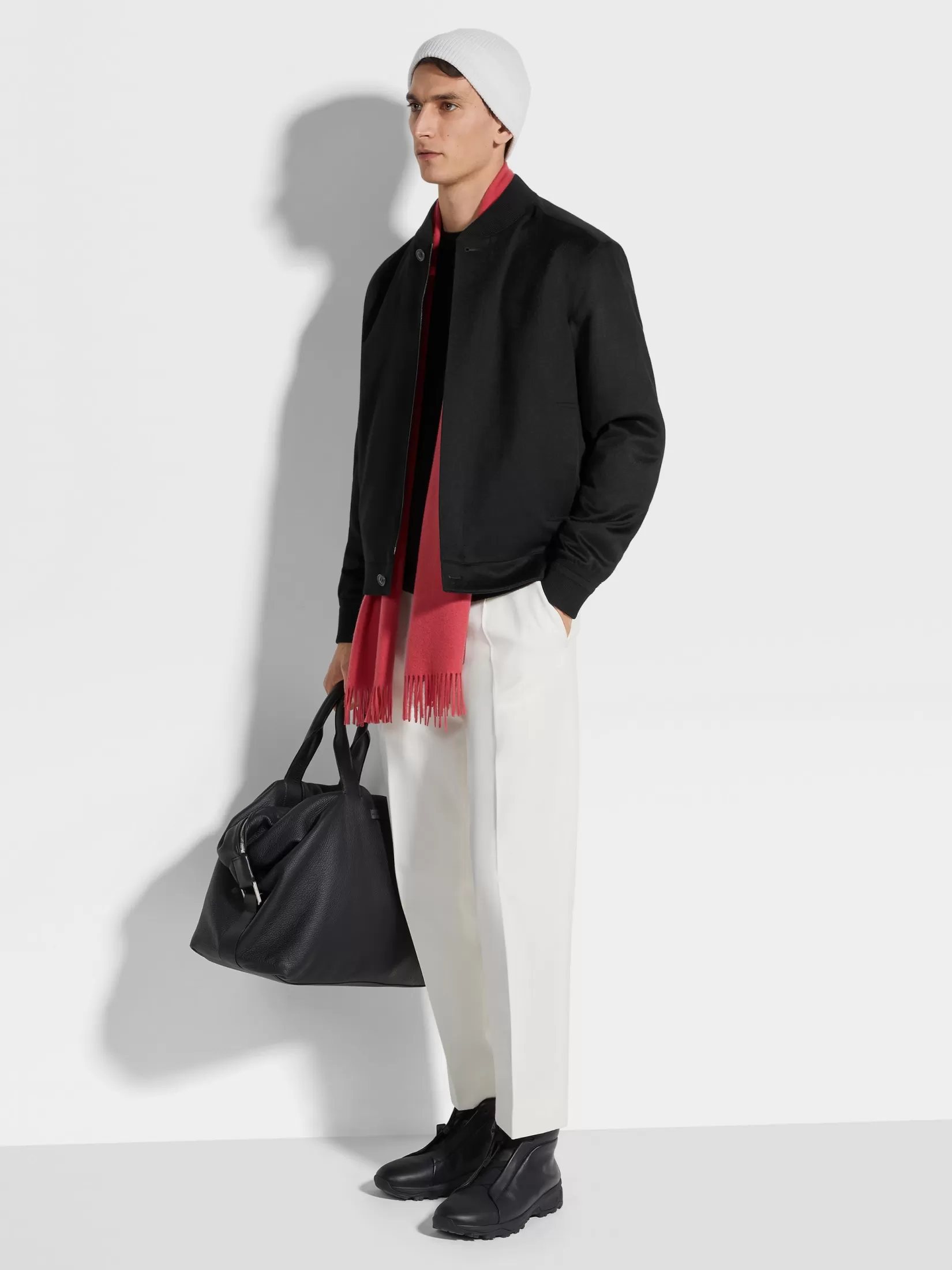 ZEGNA Travel In Style | Jackets And Coats<Oasi Cashmere Elements Bomber Black