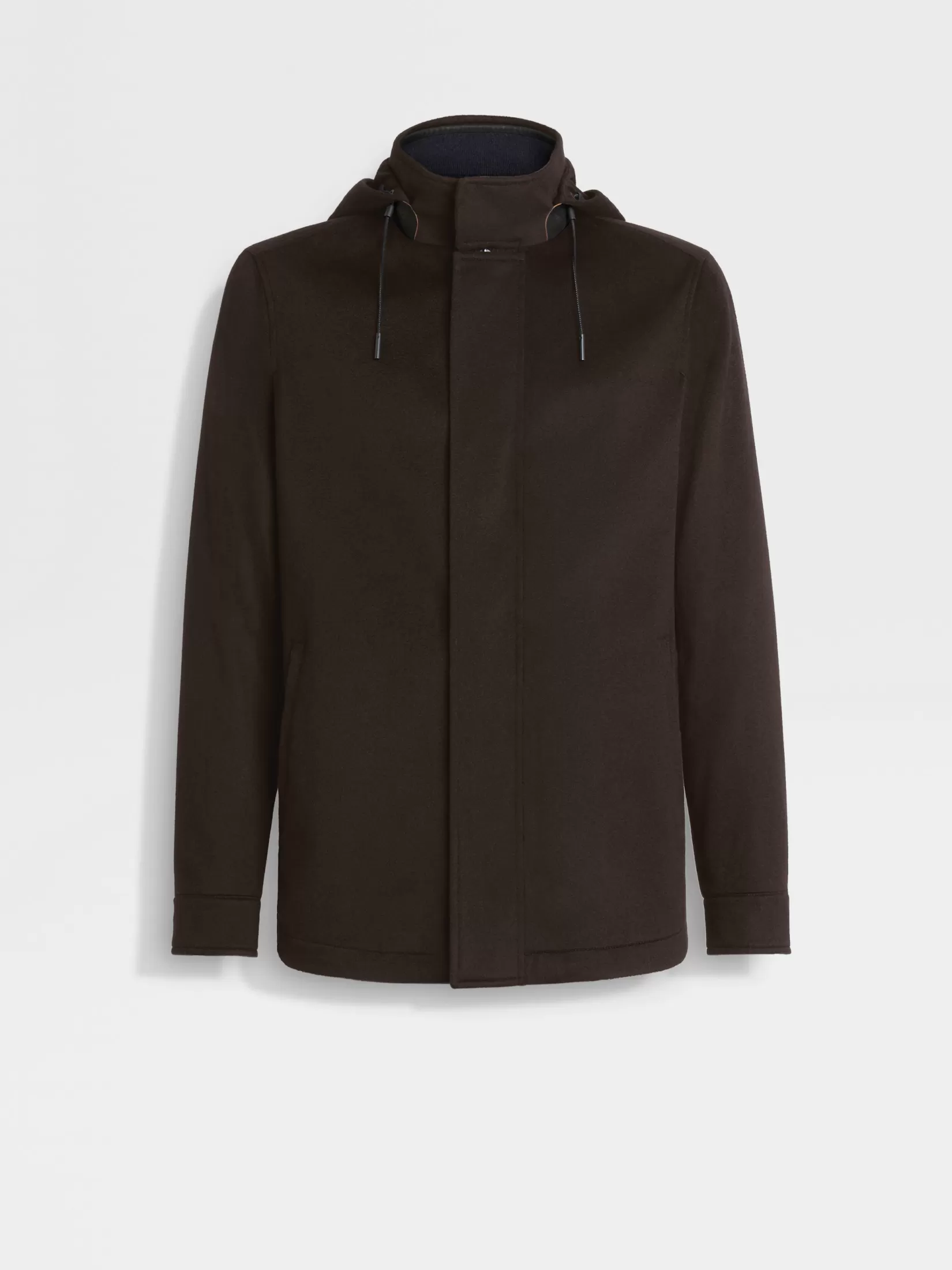 ZEGNA Jackets And Coats<Oasi Cashmere Elements Cima Overjacket DarkBrown