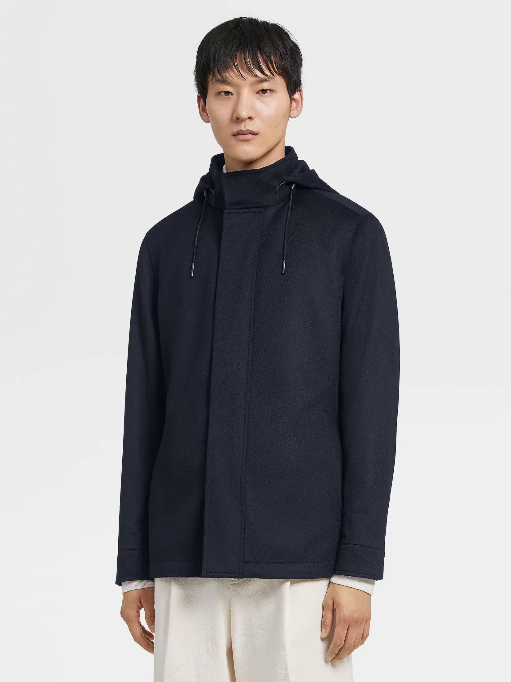 ZEGNA Jackets And Coats<Oasi Cashmere Elements Cima Overjacket NavyBlue