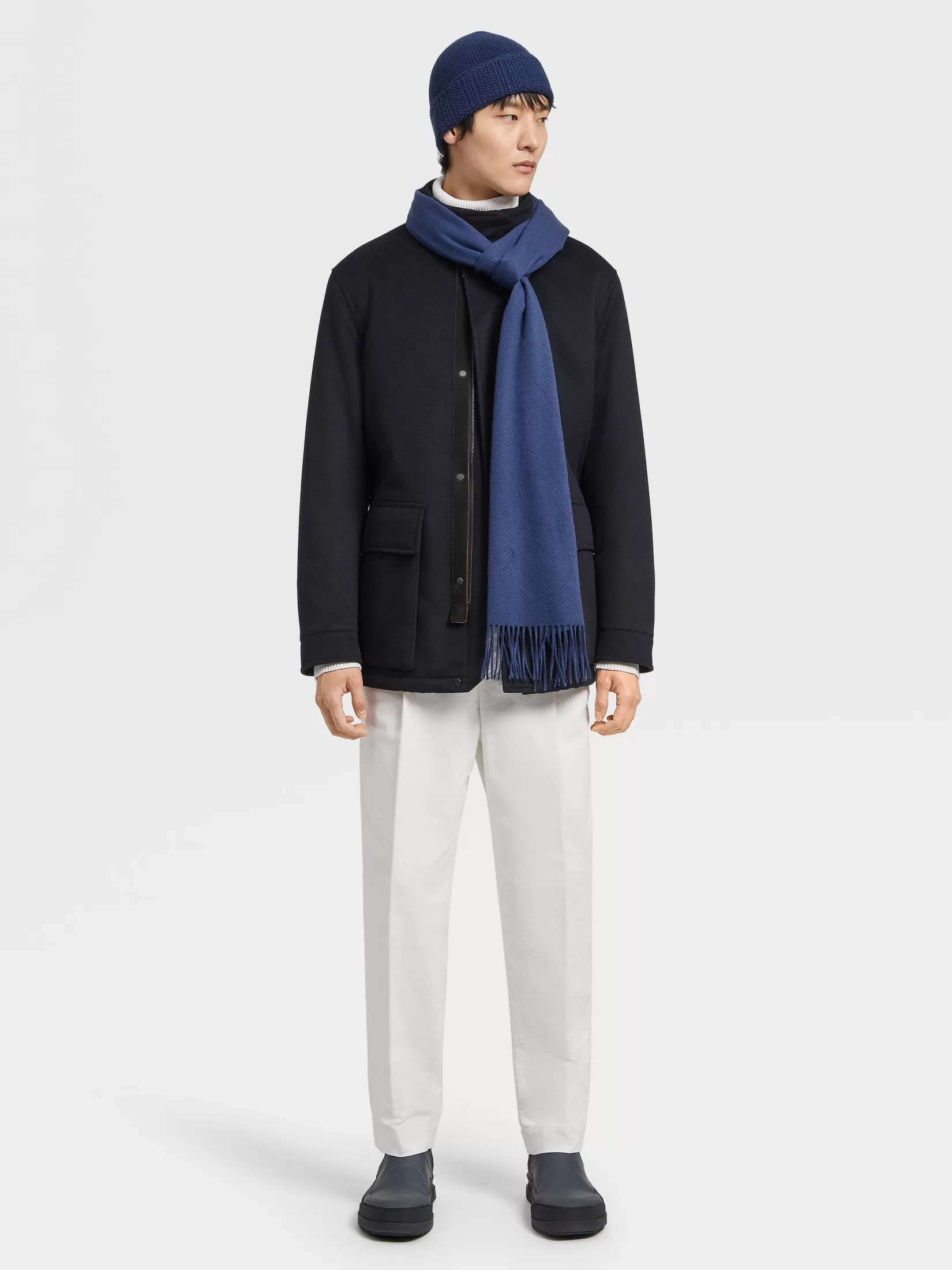 ZEGNA Jackets And Coats<Oasi Cashmere Elements Vetta Overjacket NavyBlue