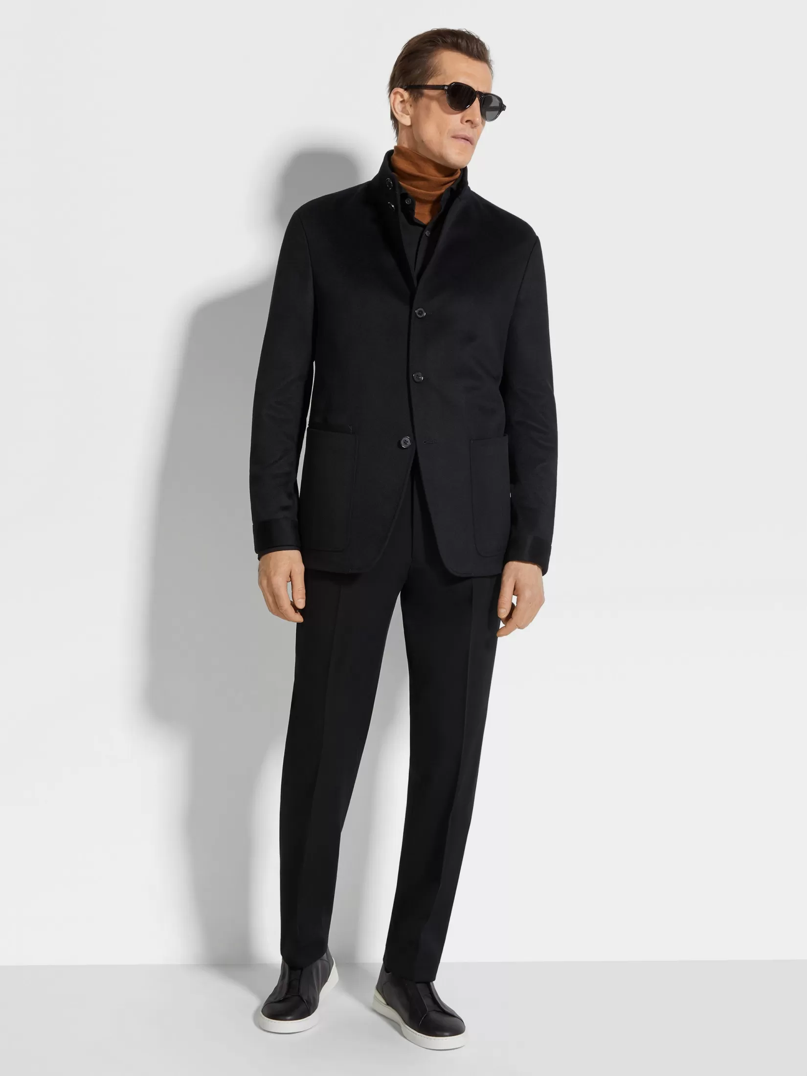 ZEGNA Overshirts And Chore Jackets | Jackets And Coats<Oasi Cashmere Il Conte Jacket Black