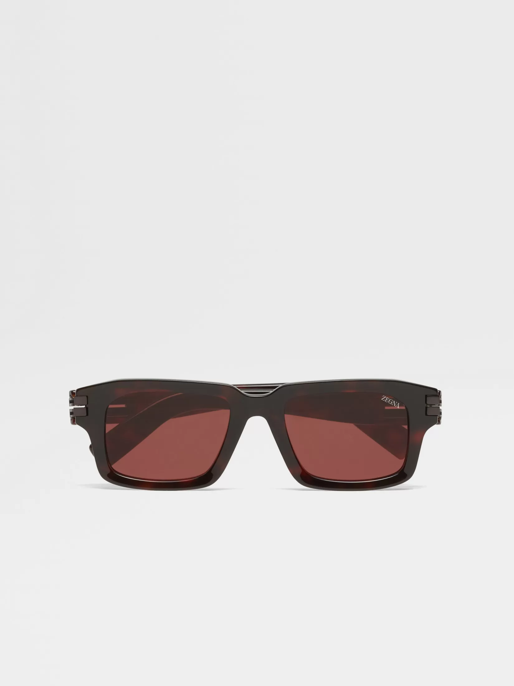 ZEGNA Sunglasses<Red Havana Acetate Sunglasses RedHavana