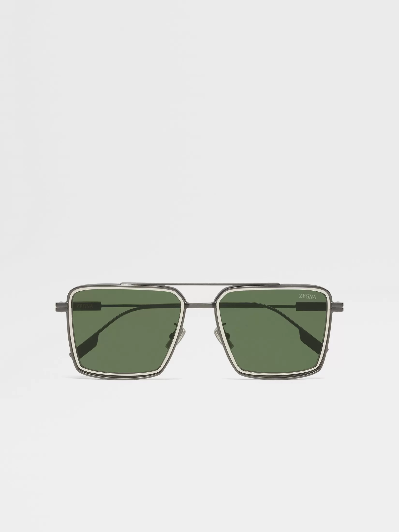 ZEGNA Sunglasses<Satin Gunmetal Metal Sunglasses SatinGunmetal