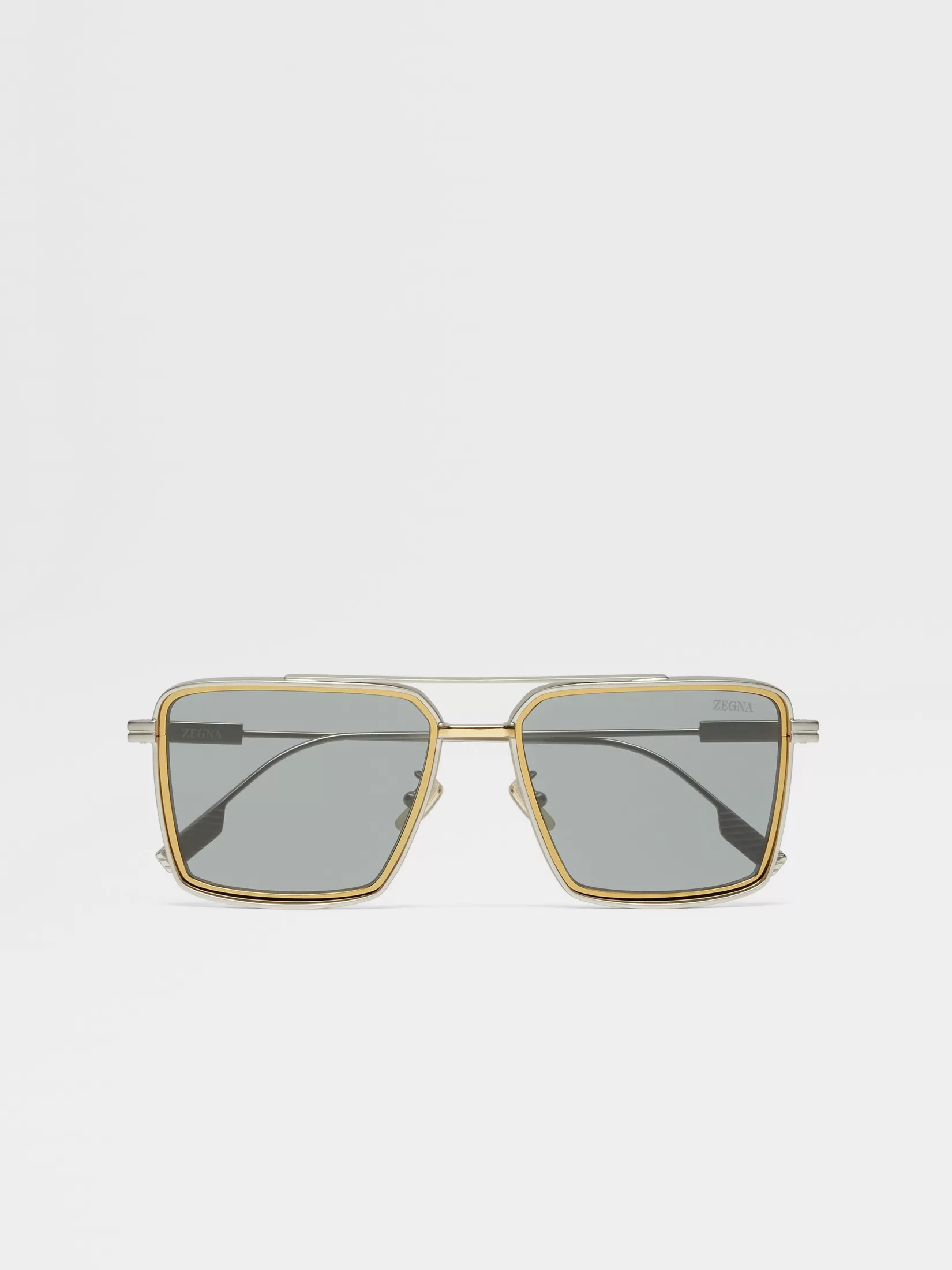 ZEGNA Sunglasses<Satin Palladium Metal Sunglasses SatinPalladium