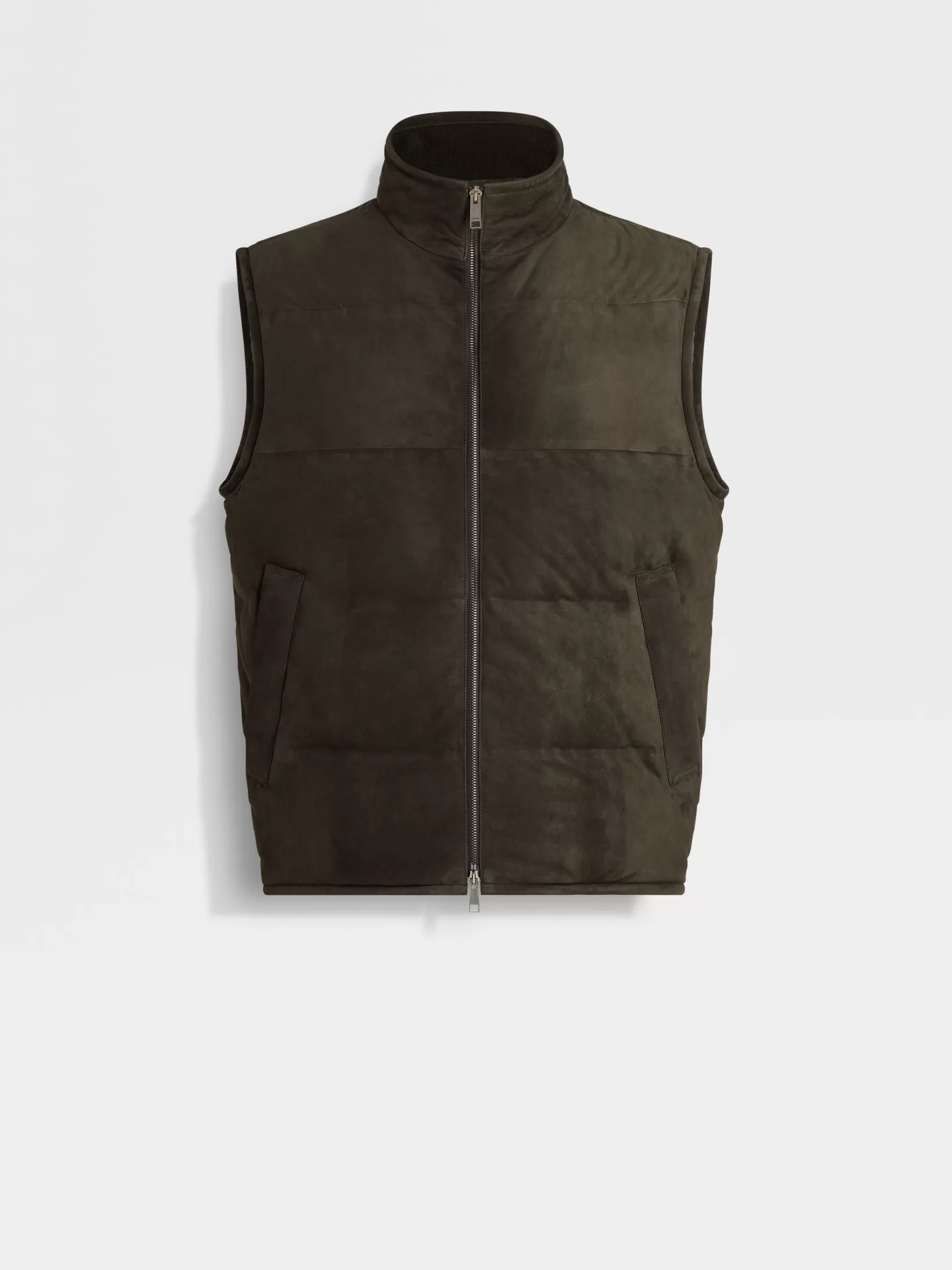 ZEGNA Travel In Style | Jackets And Coats<Suede Vest DarkBrown