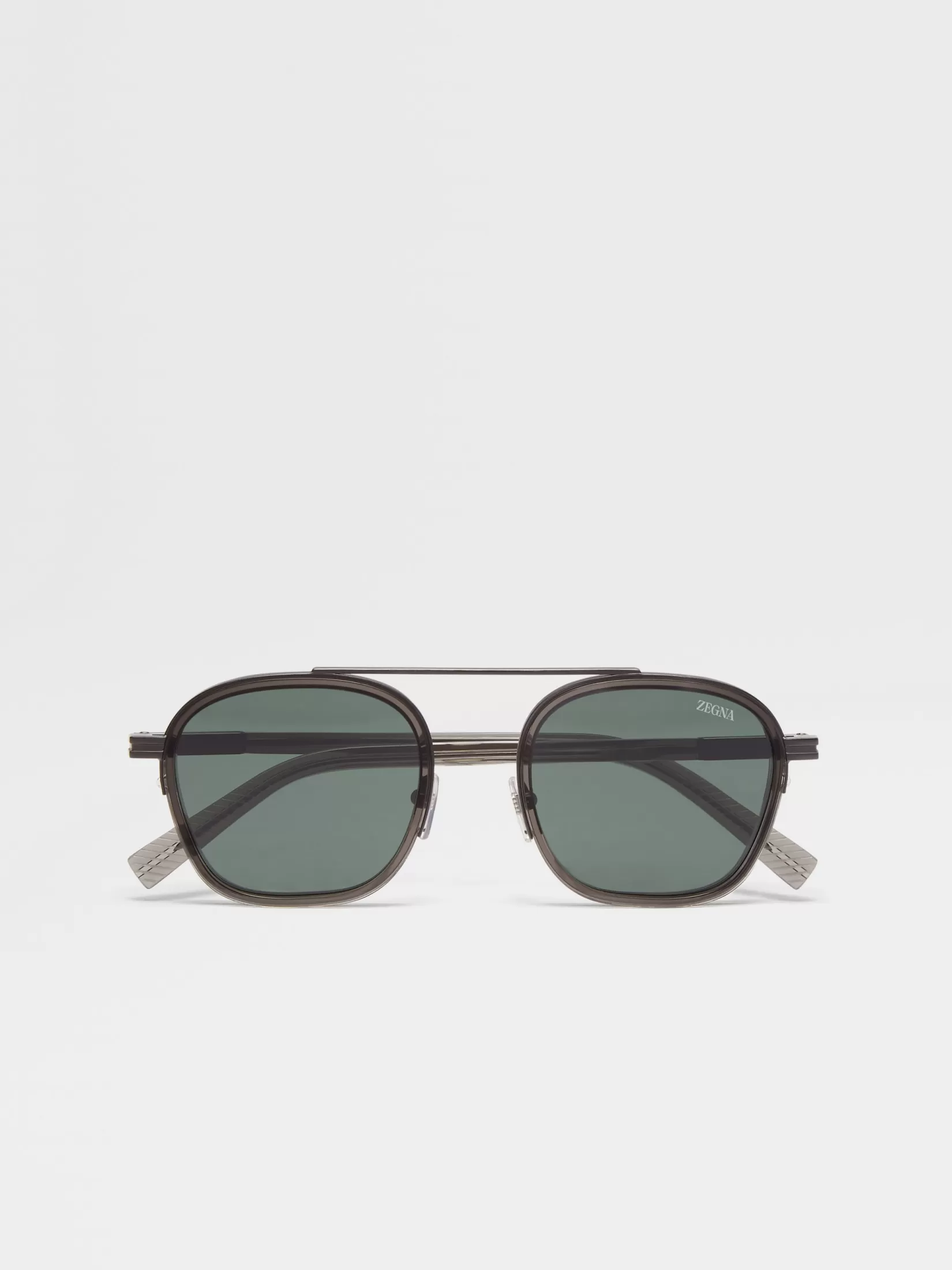 ZEGNA Small Gifts | Travel In Style<Transparent Dark Grey Orizzonte I Acetate and Metal Sunglasses TransparentDarkGrey