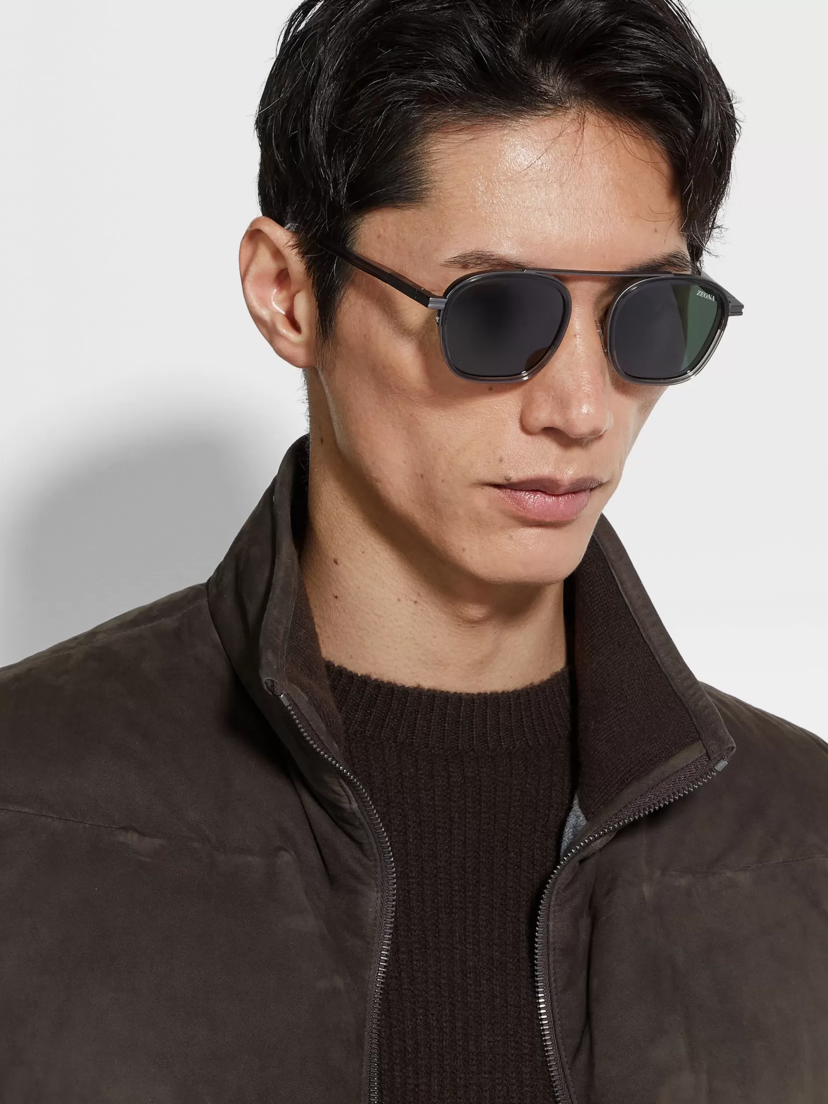 ZEGNA Small Gifts | Travel In Style<Transparent Dark Grey Orizzonte I Acetate and Metal Sunglasses TransparentDarkGrey