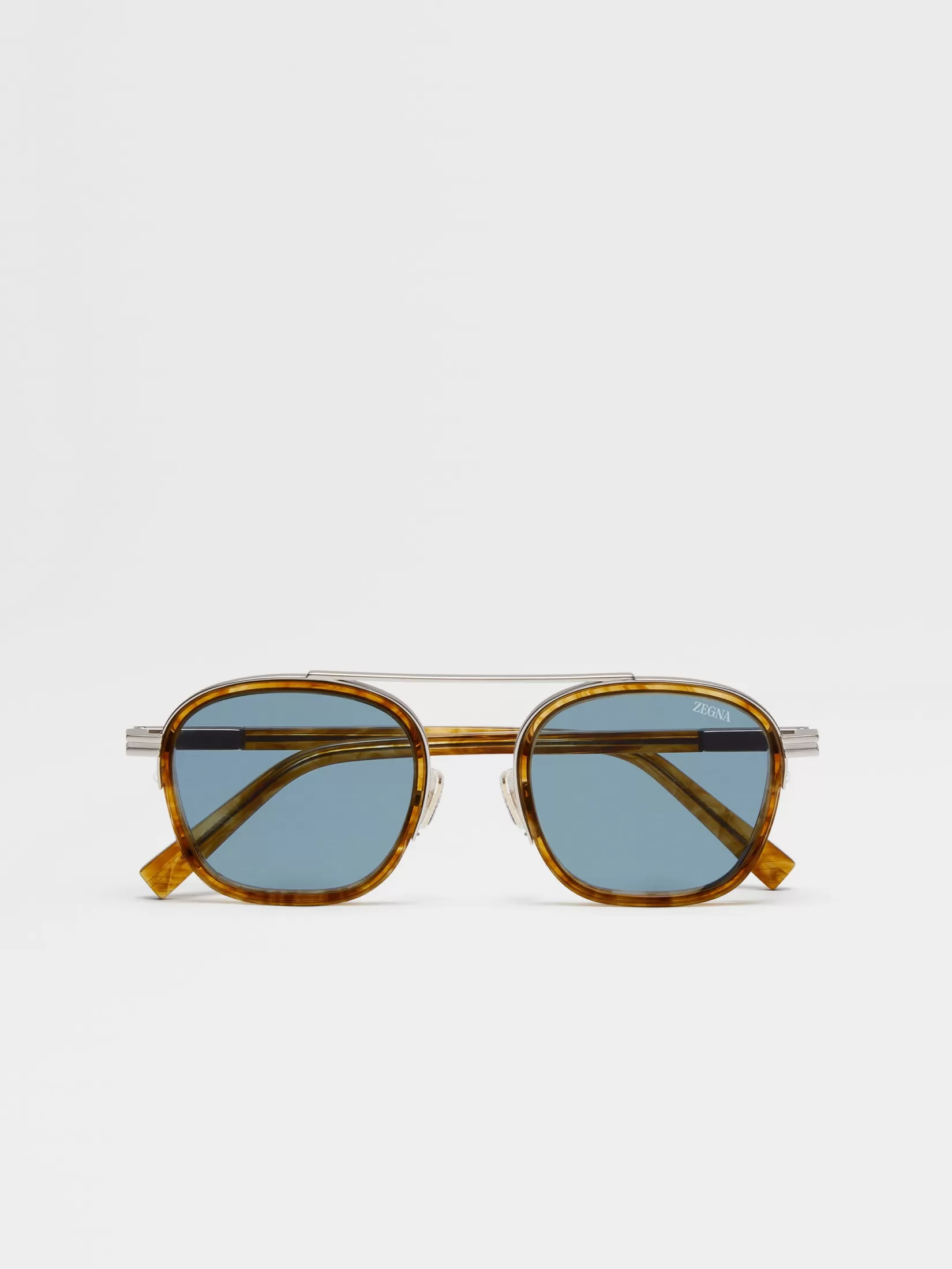 ZEGNA Small Gifts | Travel In Style<Transparent Light Brown Havana Orizzonte I Acetate and Metal Sunglasses TransparentLightBrownHavana