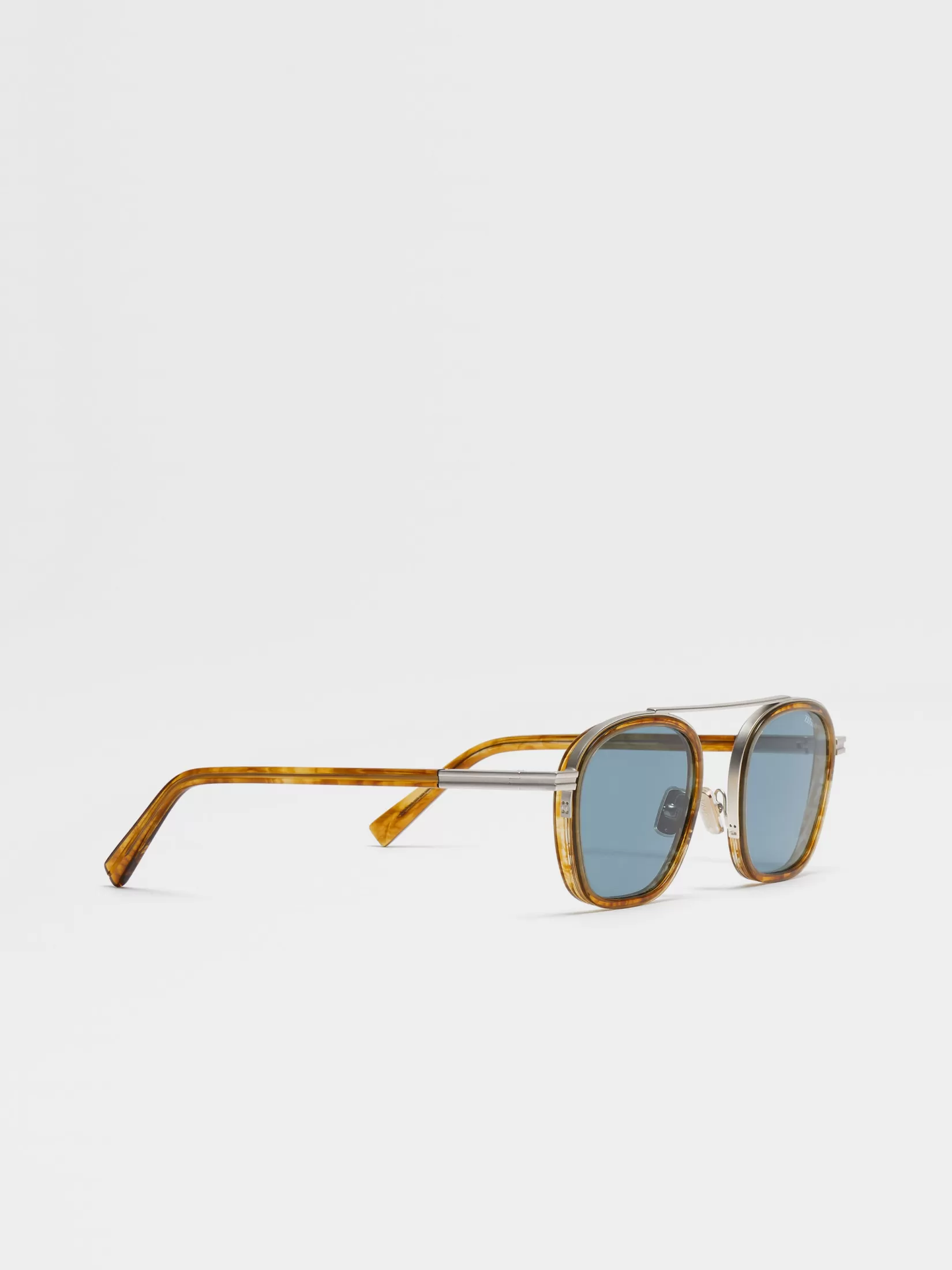 ZEGNA Small Gifts | Travel In Style<Transparent Light Brown Havana Orizzonte I Acetate and Metal Sunglasses TransparentLightBrownHavana