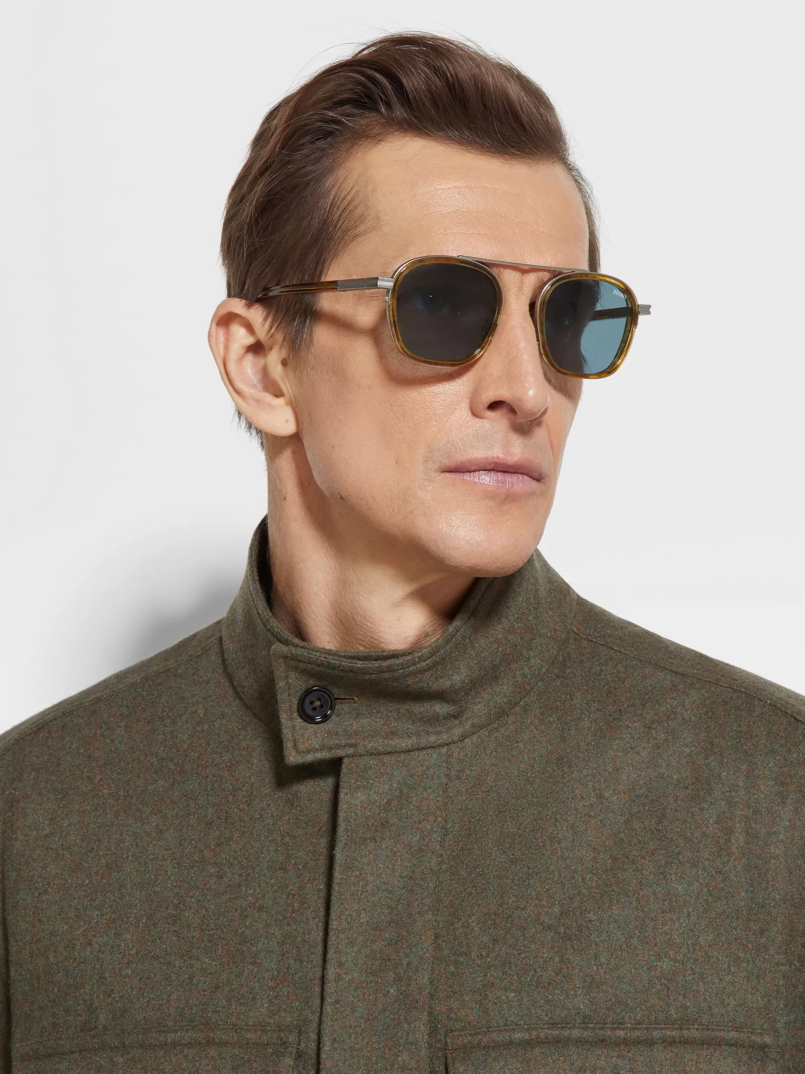 ZEGNA Small Gifts | Travel In Style<Transparent Light Brown Havana Orizzonte I Acetate and Metal Sunglasses TransparentLightBrownHavana