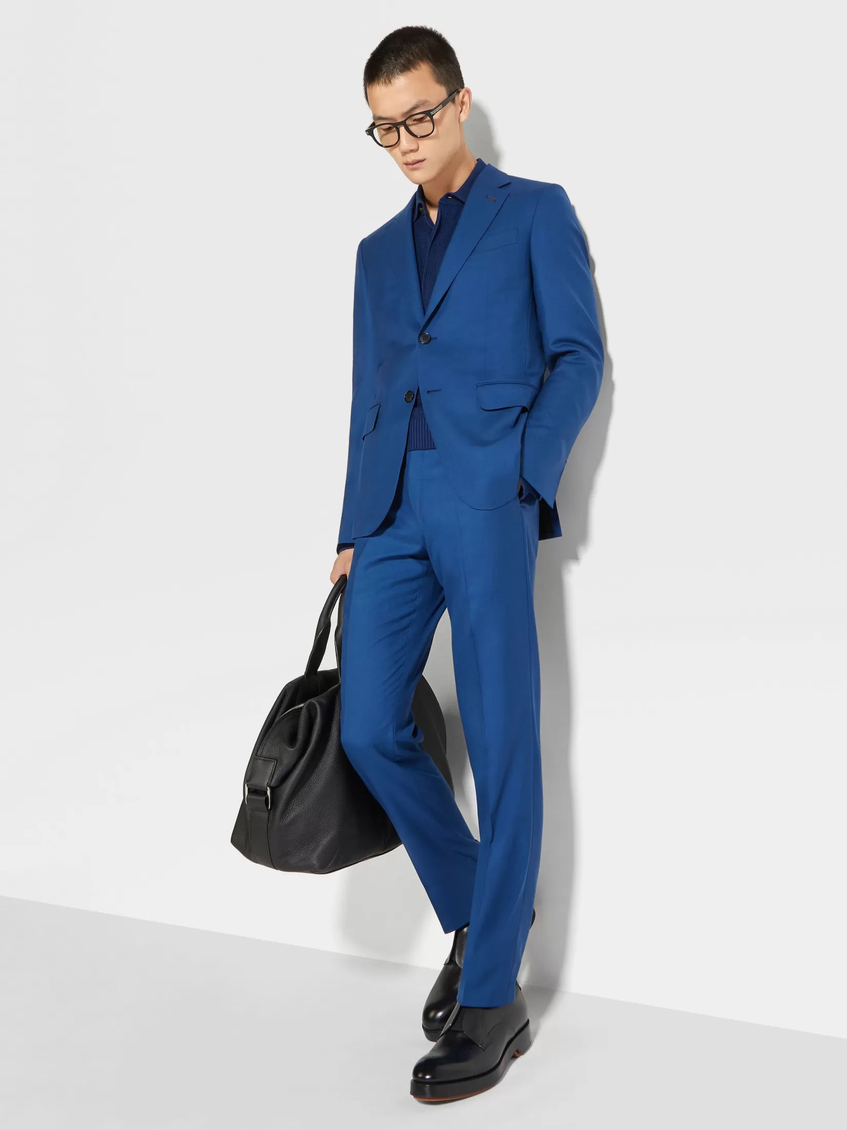 ZEGNA Suits<Utility Blue Oasi Cashmere Suit UtilityBlue