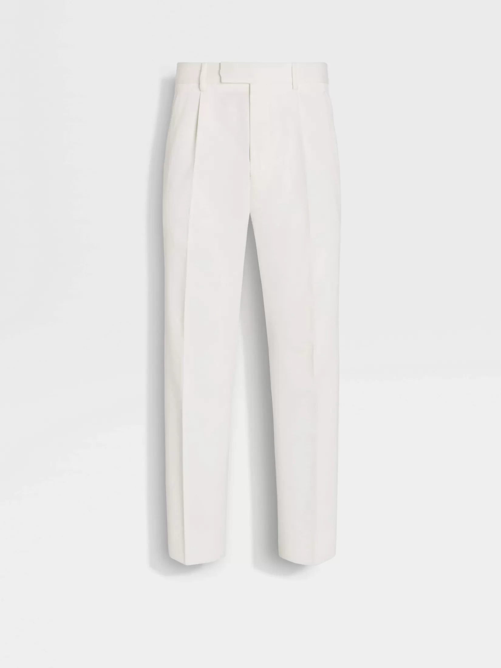 ZEGNA Travel In Style | Pants<Cotton and Wool Pants White