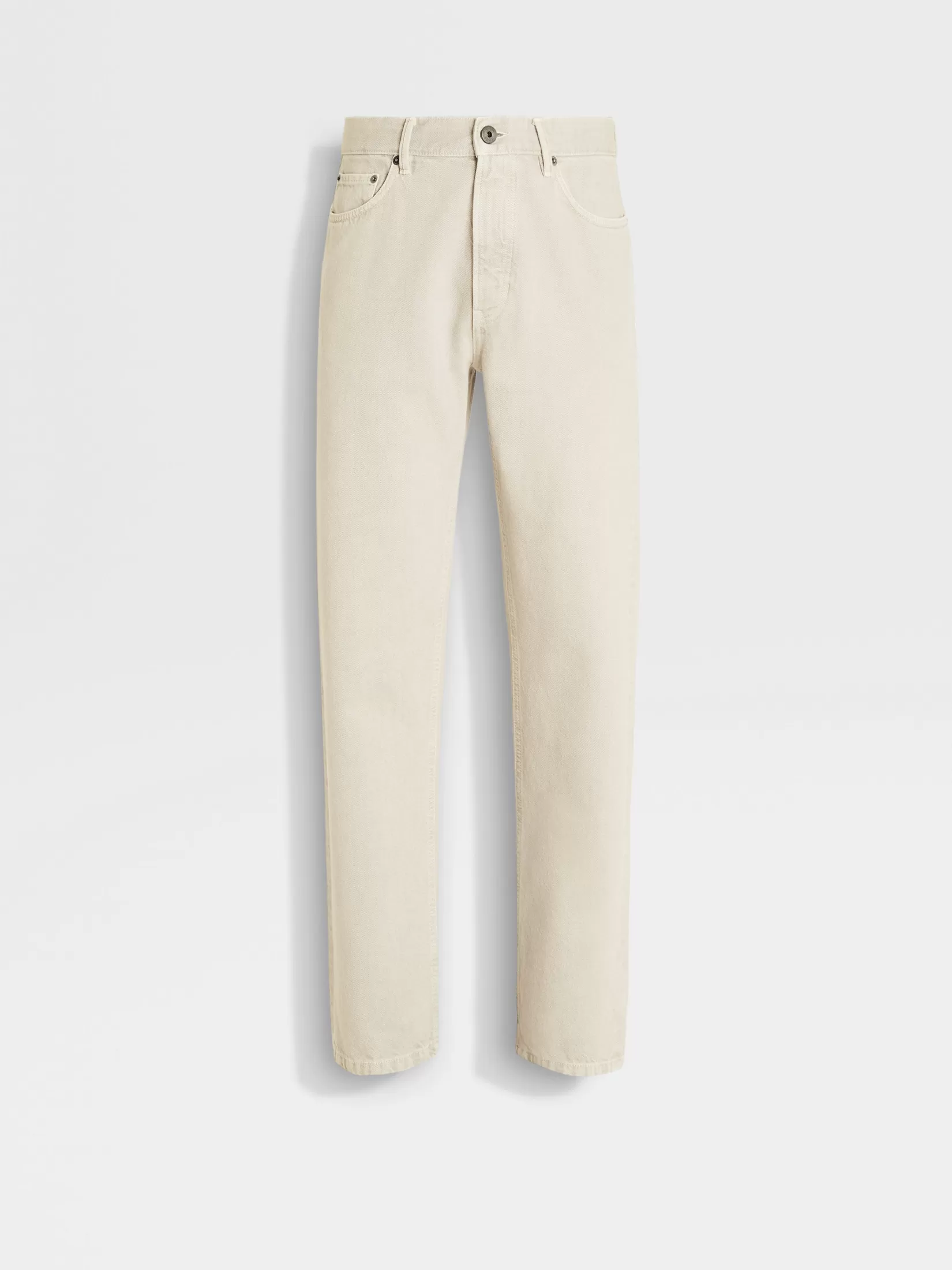 ZEGNA Jeans<Cotton Roccia Jeans White