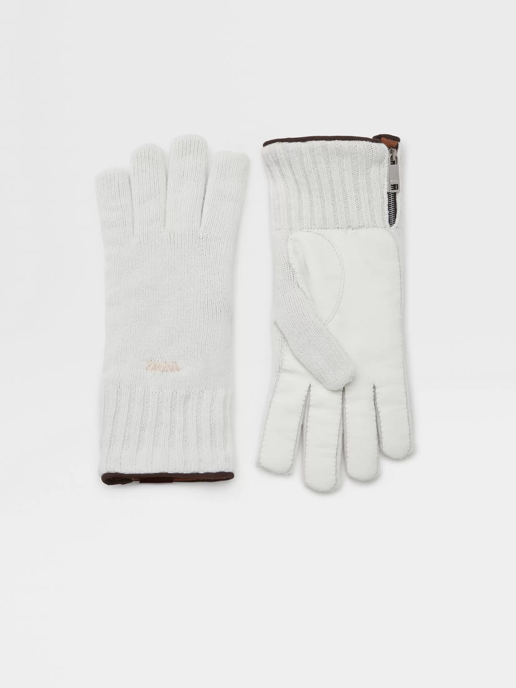 ZEGNA Gloves, Scarves And Hats<Oasi Cashmere Gloves White