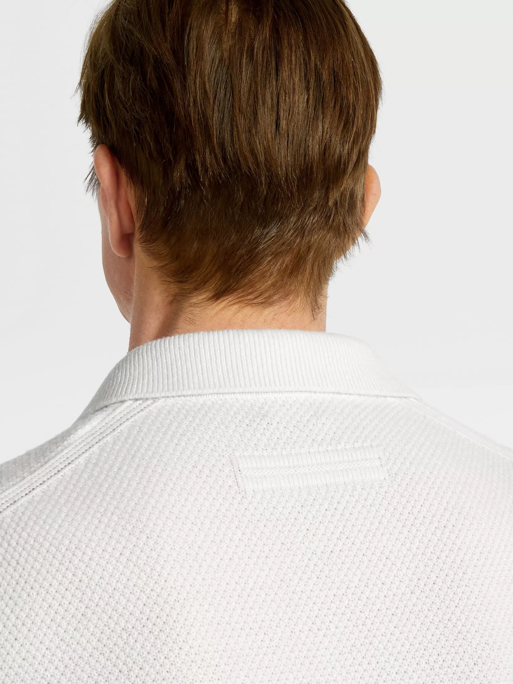 ZEGNA Polo Shirts | Sweaters<Oasi Cashmere Polo Shirt White