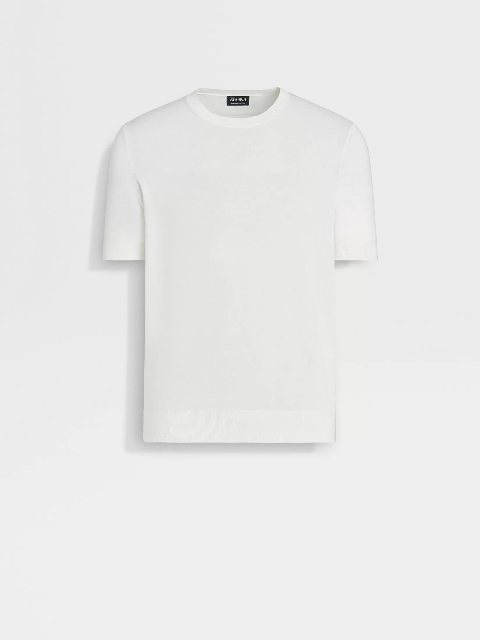 ZEGNA Resort Essentials | Sweaters<Premium Cotton Crewneck White