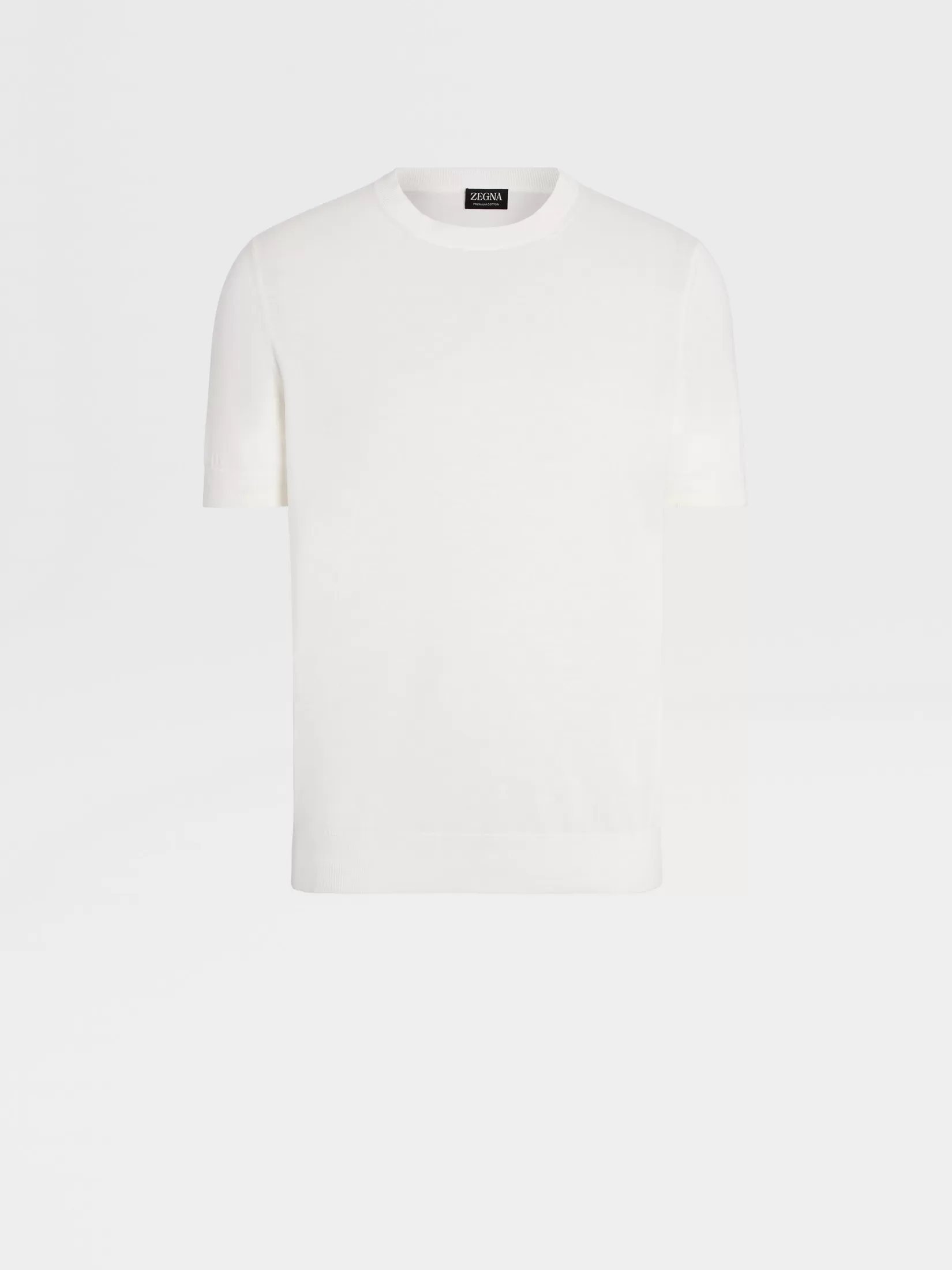 ZEGNA T-Shirts | Sweaters<Premium Cotton T-shirt White