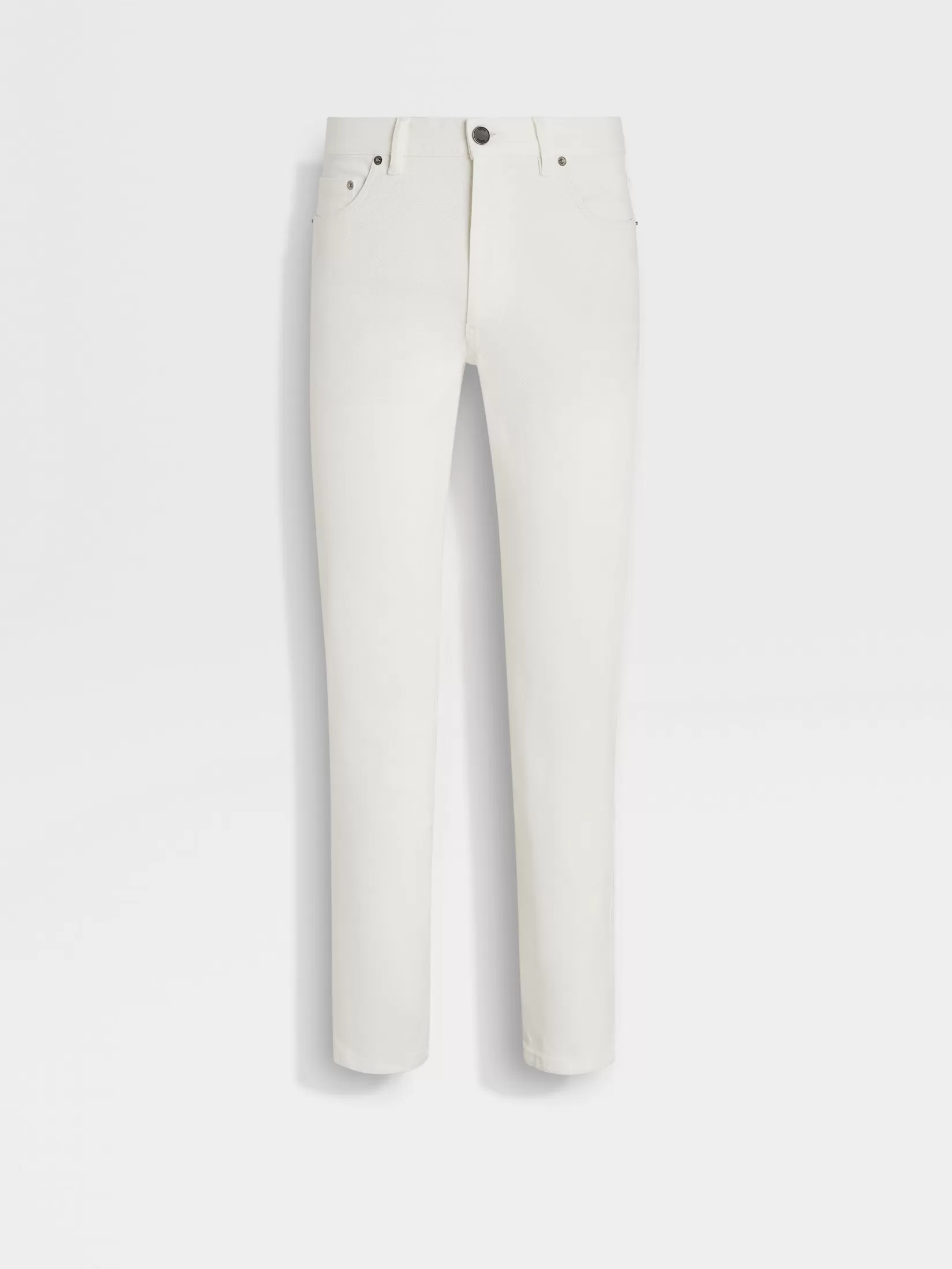 ZEGNA Jeans<Rinse-washed Stretch Cotton Roccia Jeans White