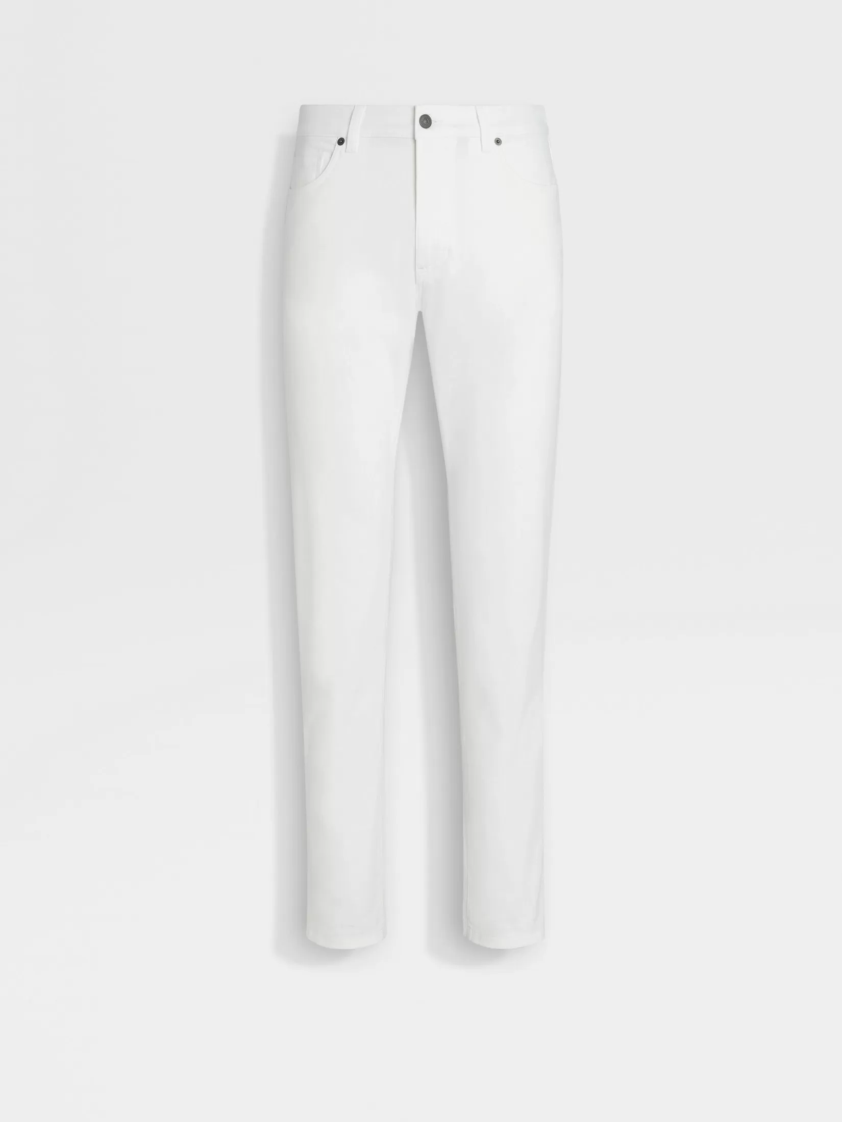 ZEGNA Jeans<Stretch Cotton Roccia Jeans White