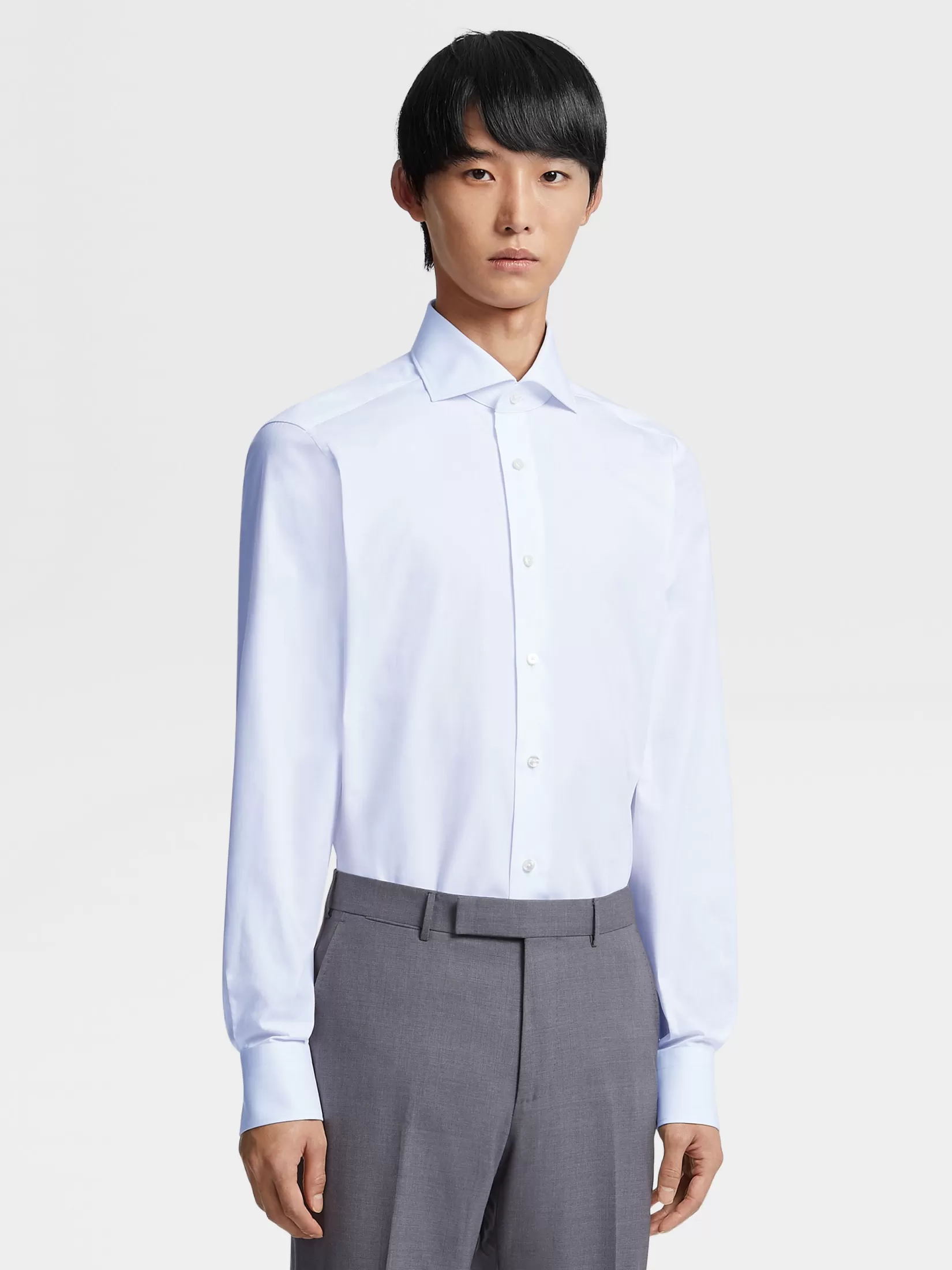 ZEGNA Shirts<Trofeo™ Cotton Shirt White