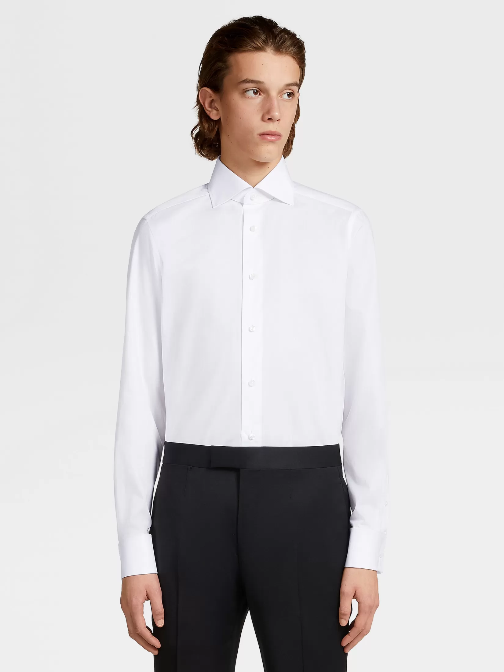 ZEGNA Shirts<Trofeo™ Cotton Shirt White